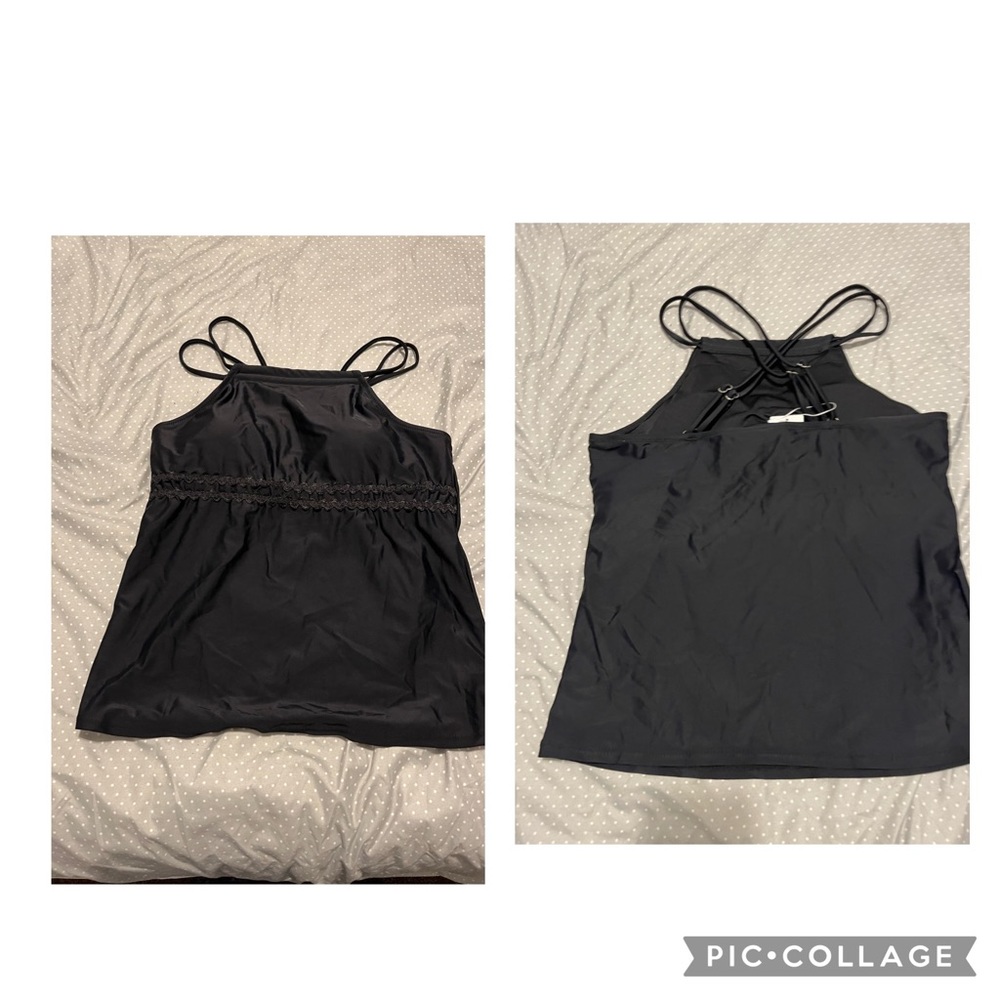 Beachsissi black tankini, size XL
